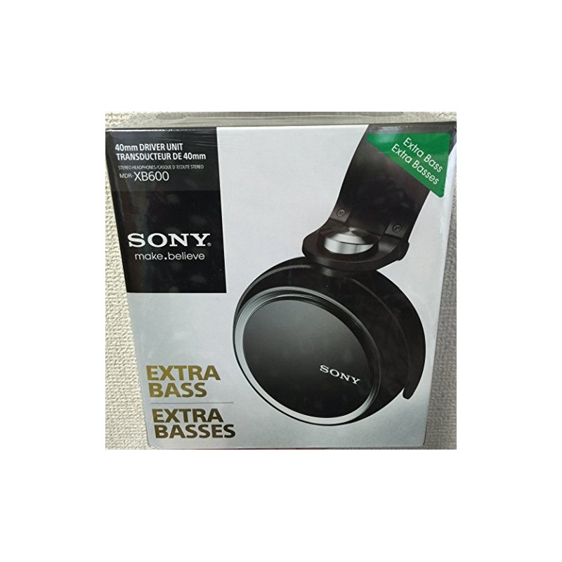 SONY EXTRA BASS 密閉型ヘッドホン ブラック MDR-XB600/B