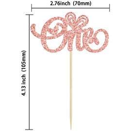 Ephlyn - Juego de 24 piezas de adornos para cupcakes con purpurina para el día de San Valentín, para el día de San Valentín, para baby shower, cumpleaños, fiesta, decoración de pasteles, color oro