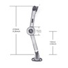 Ruimou 2 Pack 40lb Heavy Duty Zinc Alloy Lid Hinges