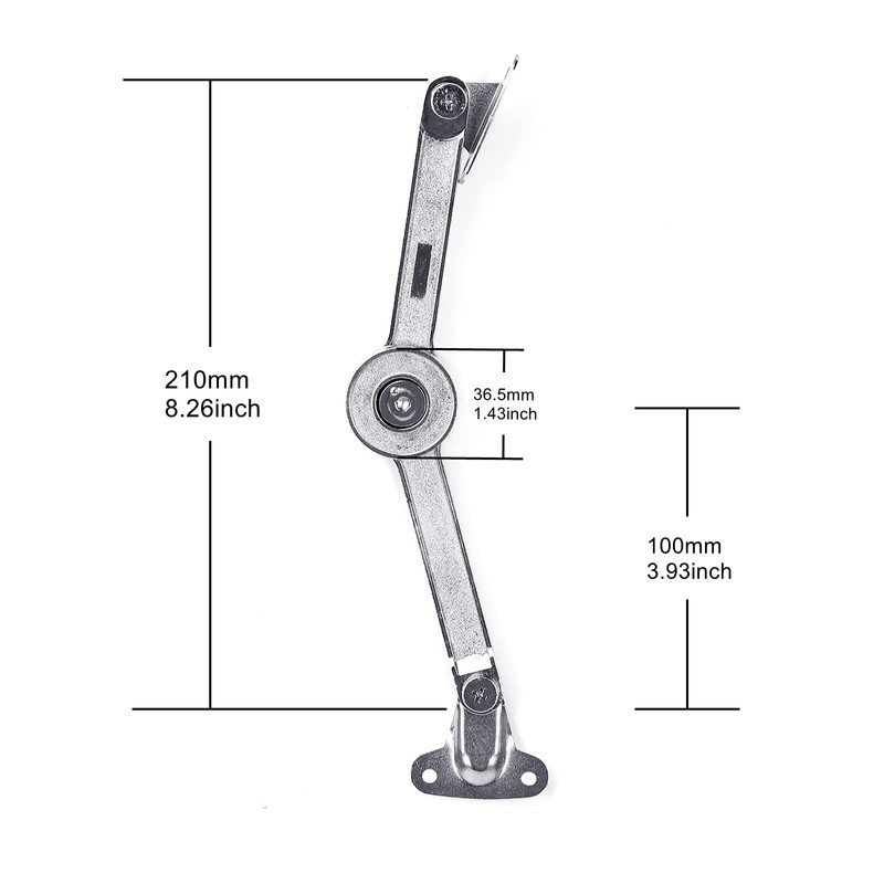 Ruimou 2 Pack 40lb Heavy Duty Zinc Alloy Lid Hinges