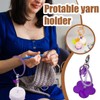 Portable Yarn Holder for Crocheting, Flower Fruit Travel Yarn Holder