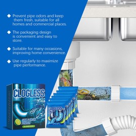 Drain Clog Remover Powder,Pipeline Dredging Sink Deodorizer Drain Openers | Powerful Clog Removal, Unclogging Powder for Toilets, Bathroom, Washbasins