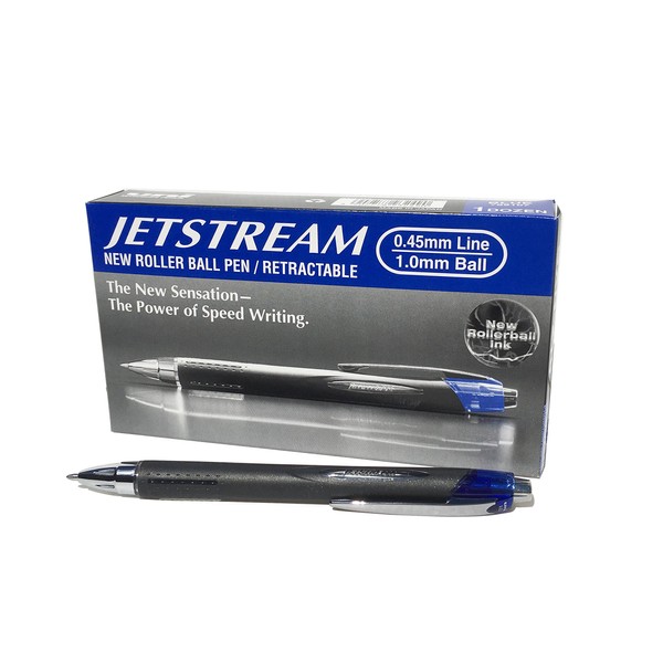 Uni-Ball SXN210 Jetstream RT Retractable Rollerball Pen Blue Ink Pack of 12