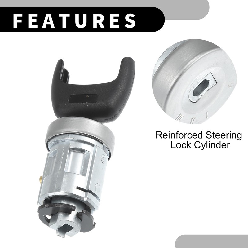 Partuto Ignition Lock Cylinder W/Keys No.2S61A3697AA - Car Ignition Switch