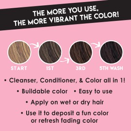 Color Lux Color Cleansing Conditioner, Cocoa, 3-in-1 Color Depositing Formula, Vegan, Sulfate-Free, Paraben-Free, 8.25 oz
