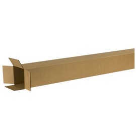 Aviditi 6672 Tall Corrugated Cardboard Box 6" L x 6" W x 72" H, Kraft, for Shipping, Packing and Moving (Pack of 15)