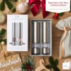 urban noon Electric Salt and Pepper Grinder Set - Stainless