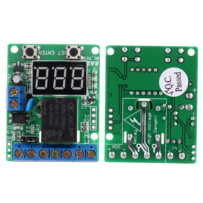 DC 12V Voltage Detection Charging Discharge Monitor Test Relay Switch