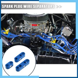 carpopart Universal Pack (12) 8mm Car Spark Plug Wire Separator Organizer Clamp Blue