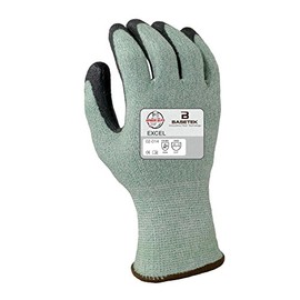 Armor Guys 02-014 (M) 1 Excel, 13g, Basetek Liner, Black Polyurethane Palm Coating (One Pair), M, Green