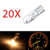 cciyu 20 pcs T5 17 86 206 White Halogen Light