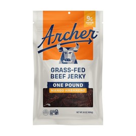 Archer Jerky Grass-Fed Beef Jerky - Beef Snack Pack, Individual High Protein Snack Pack, Natural Ingredients, Gluten Free, Paleo, Low Carb - Mango Habanero, 16 oz