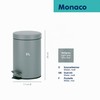 kela Cosmetic bin Polino of Metal 3L in Bright Grey,