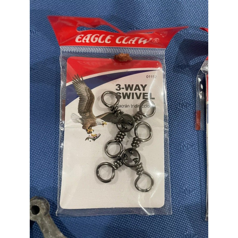 Eagle Claw New Eagle Claw 3-way Swivel+Sinker Pin+crane Swivel+fish Finder