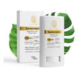 Bloqueador Solar en Barra Cleoskin FPS 50+ Invisible Rostro Protección UVA UVB