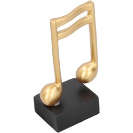 Jenngaoo Music Notes Statue, Musical Note Sculpture Statue Music Decor Resin Sculpture Music Gift Living Room Piano Bedroom Desktop Decor, 17.3 x 4.9 x 5.8 cm