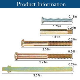 02007 Thick Door Kit for Schlage BE365 BE469 Door Lock Replacement, Deadbolt Installation Parts