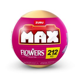 MAX Premium Flowers Building Bricks Collection (up to 243 Pieces, 2 Flowers per Capsule, 10 to Collect). (Platycodon and Sunflower, 1 Capsule)