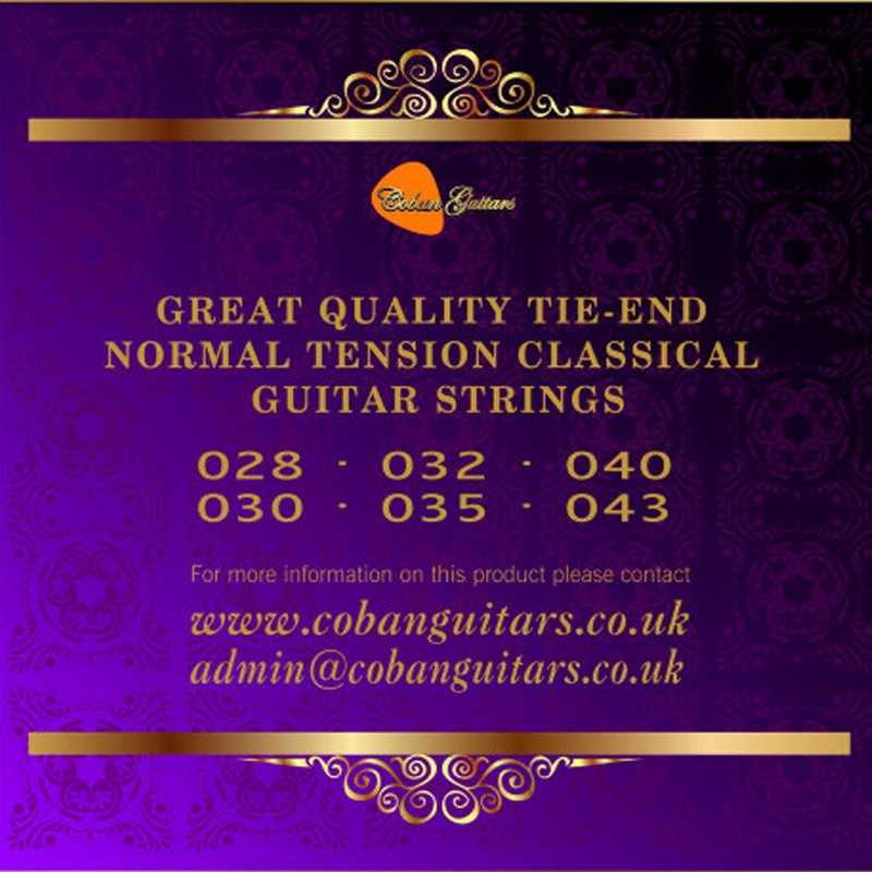 Classical Guitar Strings by Coban Guitars Premium PCG1 Classical Nylon