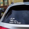 Do You Follow Your Demons This Closely? Car Decal –