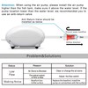 PULACO Ultra Quiet Mini Aquarium Fish Tank Air Pump for