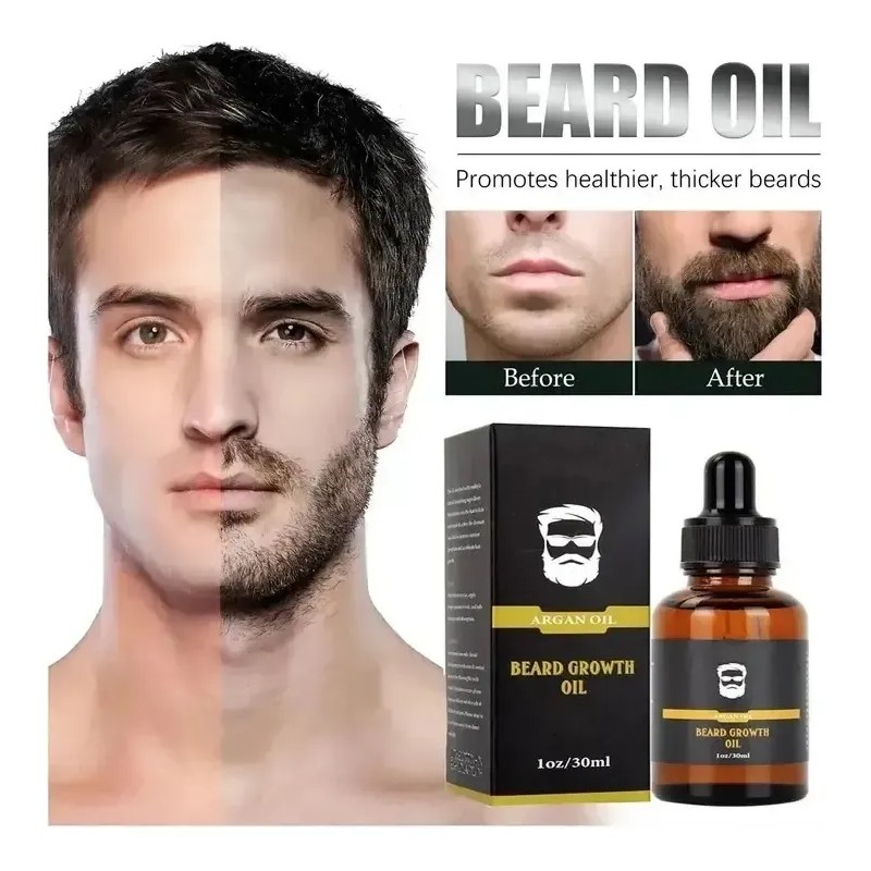 2×aceite Para Barba 5 Ml Para Hacer Crecer La Barba