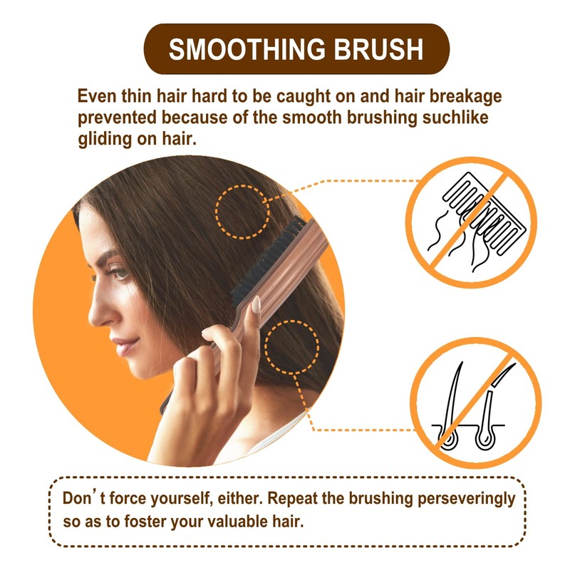 VESS Hair Brush without Pain on Skin: For People with
