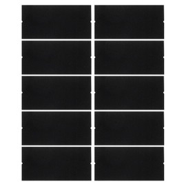 HARFINGTON 10pcs Vinyl Squeegee Fabric 4 Inch Pre-Cut Self-Adhesive Microfiber Replacement Felt for Squeegee Application Tool, Black