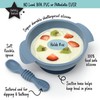 PrimaStella Unbreakable Silicone Non-Slip Bowl and Chew Spoon Set for