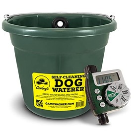 Cowboy's Green Dog Waterer with Timer
