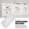6 Pcs Switch Outlet Box, ABS Electrical Enclosure Box, Surface