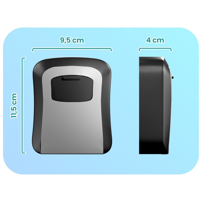 PRINTIMA Key Safe with Combination Code Outside, Key Box with