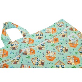 Blümchen Hanging Nappy Bag XL with Zip (House)