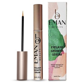 Eman Beauty Eyelash Growth Serum - Natural Lash Enhancer for Longer, Thicker, Fuller Eyelashes_ Growth Booster for Stronger, Healthier Lashes - 3ml