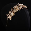 Teyglen Leaf Bride Wedding Headband Vintage Leave Pearl Wedding Hair