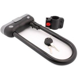 Tuff Bro Heavy Duty 14mm U Bar Bike Lock Anti-theft Bicycle U Lock with Mount Bracket & 2 Keys