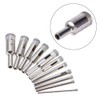 10Pcs Diamond Coated Core Hole Saw Drill Bit Extractor Remover
