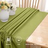 smiry Linen Table Cloth Rectangle 140x140 cm Wipe Clean Tablecloth
