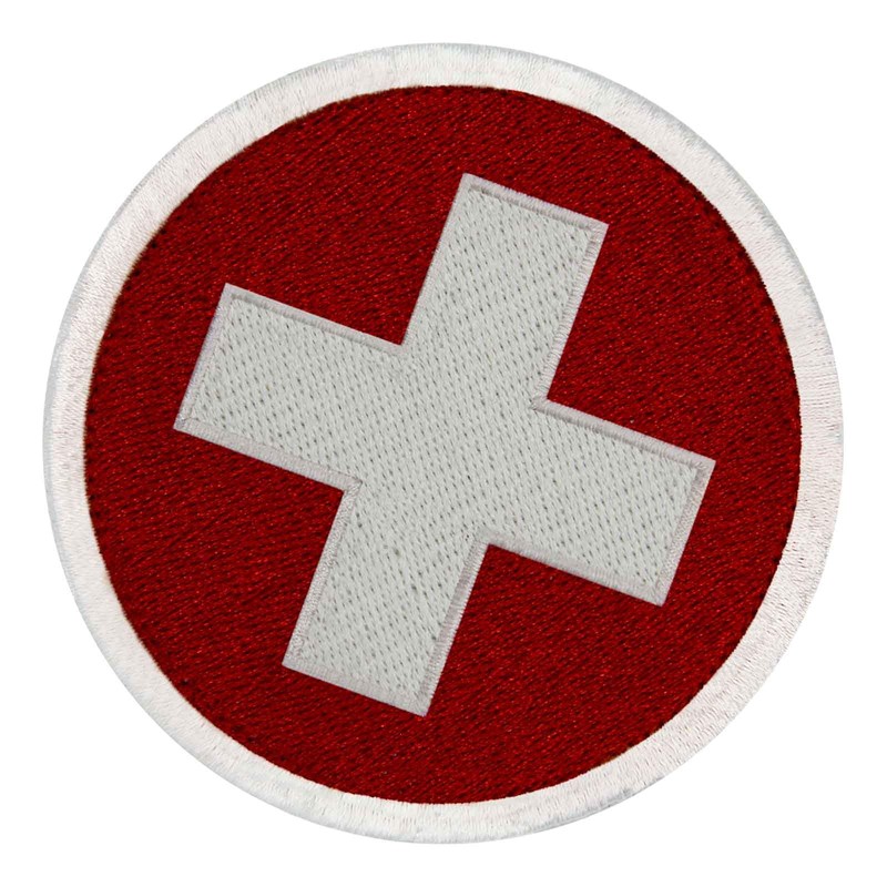 Circular Switzerland Flag Embroidered CH Patch Swiss Round National Badge