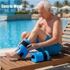 Swim Aquatic Cuffs, Underwater Training Leg Dumbbells Pair for Pool