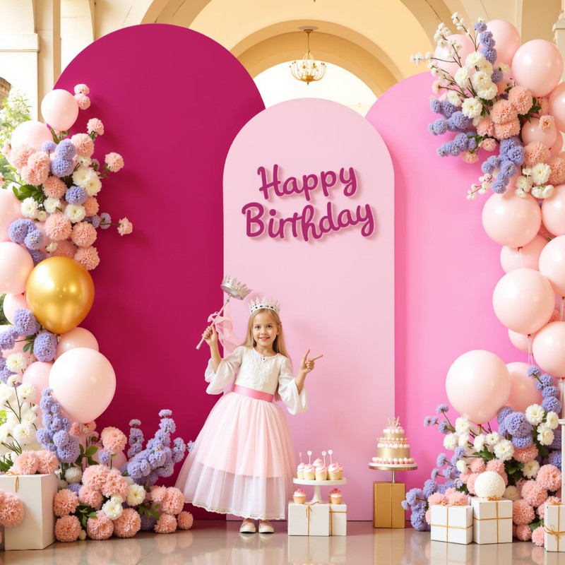 Set of 3 Arch Backdrop Covers(7.2ft, 6.6ft, 6ft) - Premium