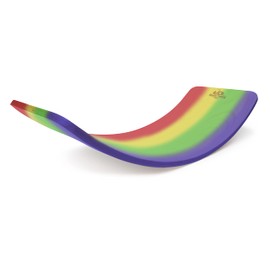 Kinderfeets, Kinderboard, Waldorf Original Wooden Balance Board for Toddlers, Kids, Teens, Adults (Rainbow)