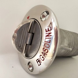 Premier Marine Heavy Duty 316 Stainless Steel Gasoline Deck Fill 1-1/2" OD