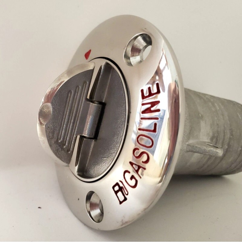 Premier Marine Heavy Duty 316 Stainless Steel Gasoline Deck Fill