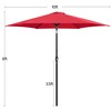 Yaheetech Patio Umbrella, 10FT Outdoor Table Market Umbrella with Push