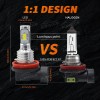 AUIMSOCO 9005 H11 LED Headlights Kit Combo Bulbs 8000K High