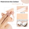 12 Piezas Esponjas Maquillaje Triangular para Polvo, Borlas para Maquillaje