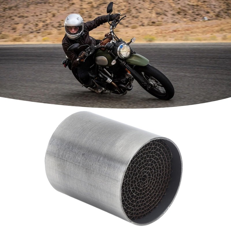 Motorcycle Exhaust Pipe Catalytic Converter, Stainless Steel, Front Middle Exhaust
