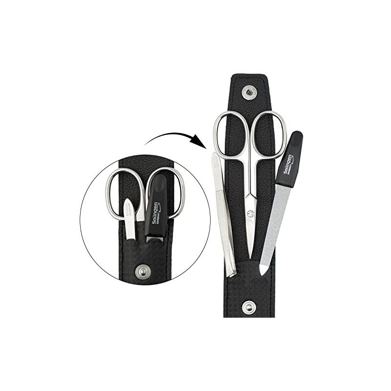 marQus Nail Scissors and Tweezers Set of 3 with File