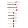 10pcs Nail Art Drill Bits Set Remove Nail Glue Stainless